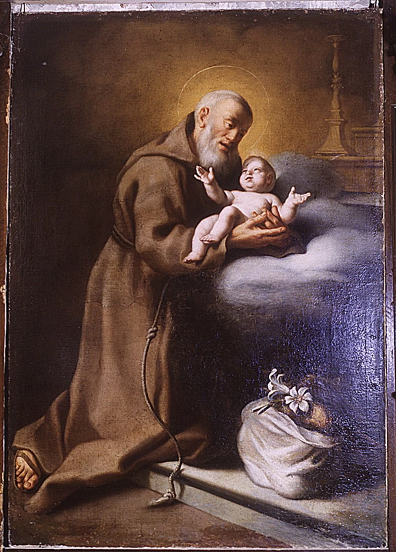 Dipinto San Felice da Cantalice e Gesù Bambino